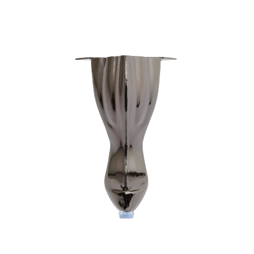 SF015G 75mm x 140mm Metal White Shell Legs