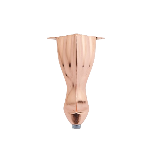 SF015G 75mm x 140mm Metal White Shell Legs
