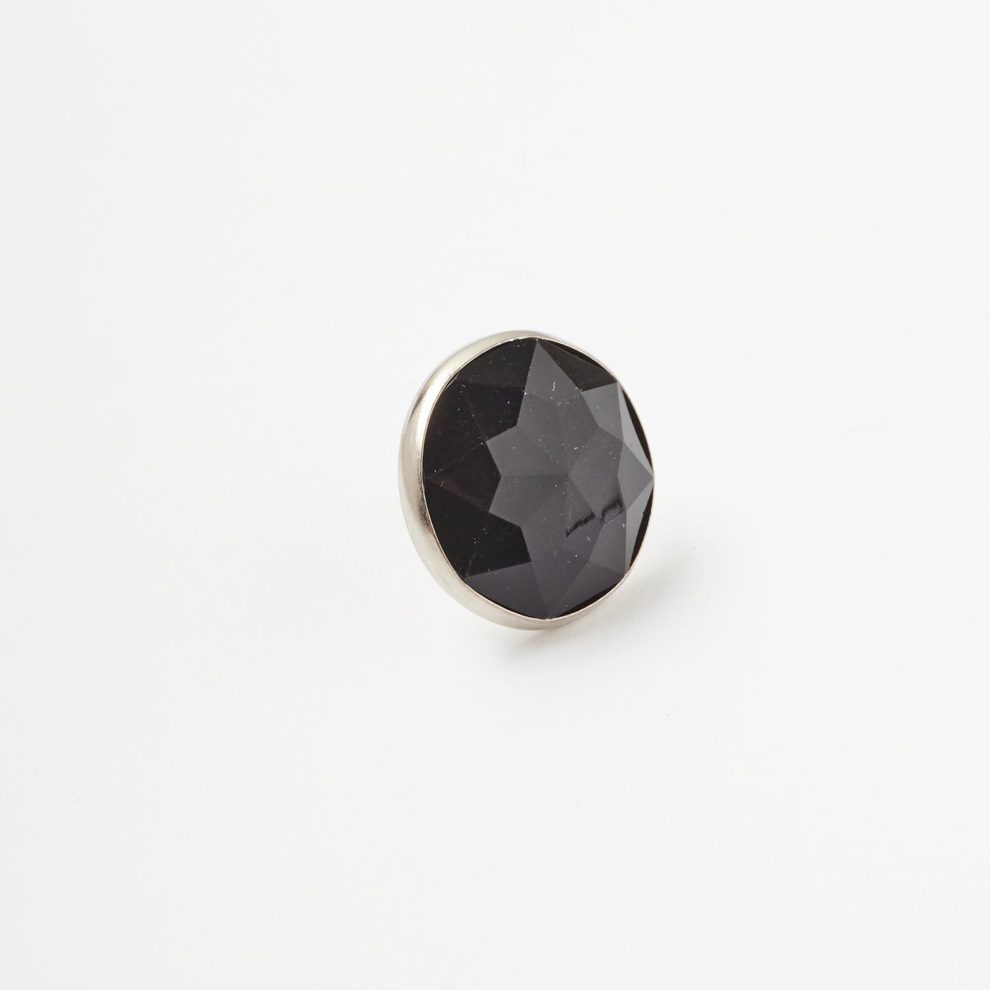 BUCR1 22MM Black Crystal Nail Diamonte Button