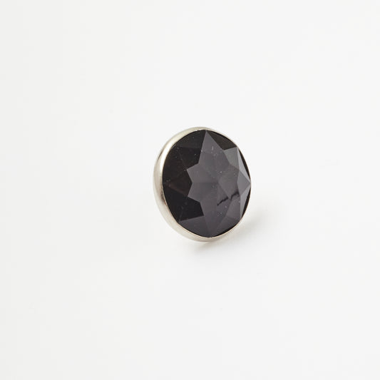 BUCR1 22MM Black Crystal Nail Diamonte Button