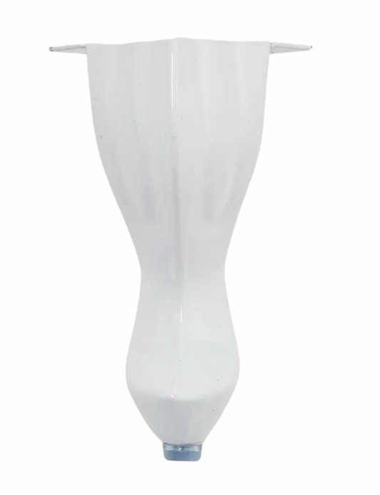 SF015G  75mm x 140mm Metal White Shell Legs